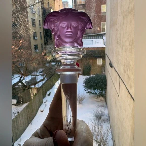 Versace x Rosenthal Medusa Crystal Bottle Stoppers SET of 3, all NEW - Picture 4 of 13